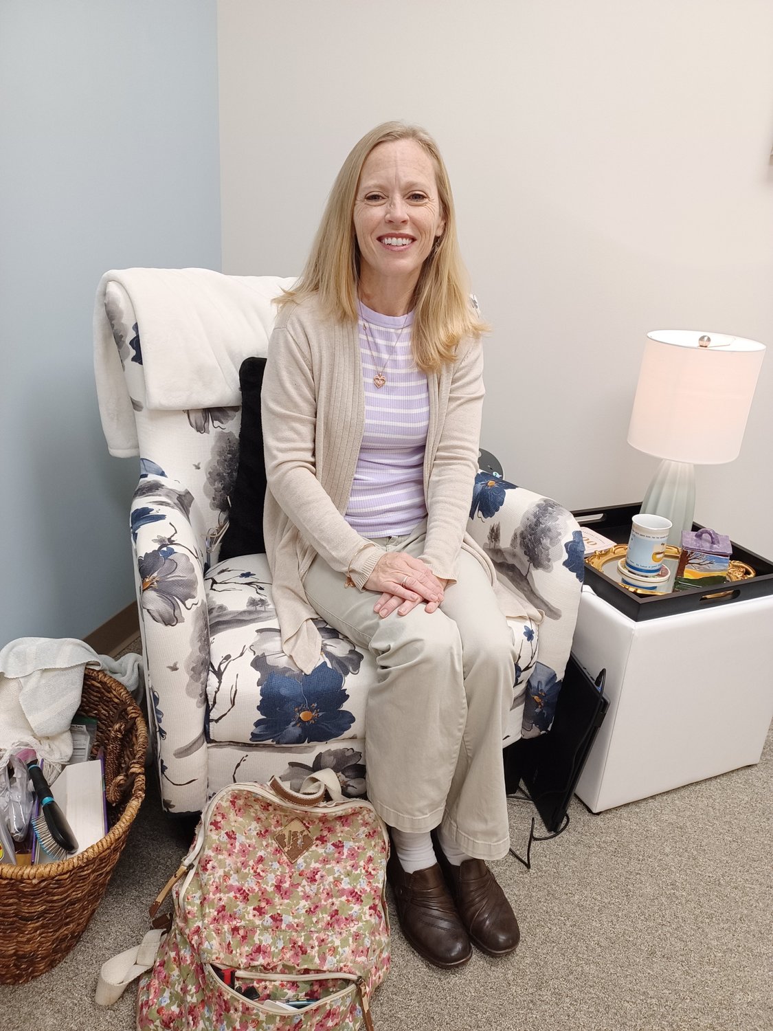 Licensed counselor Kelly Roberts is seen in her new office in Nocatee.